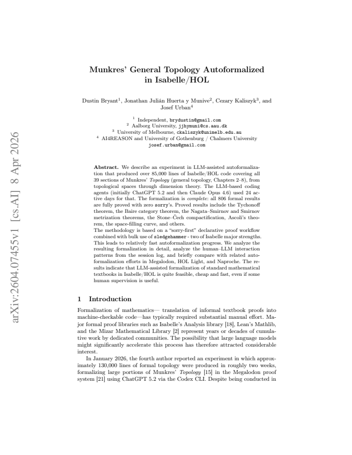 First page