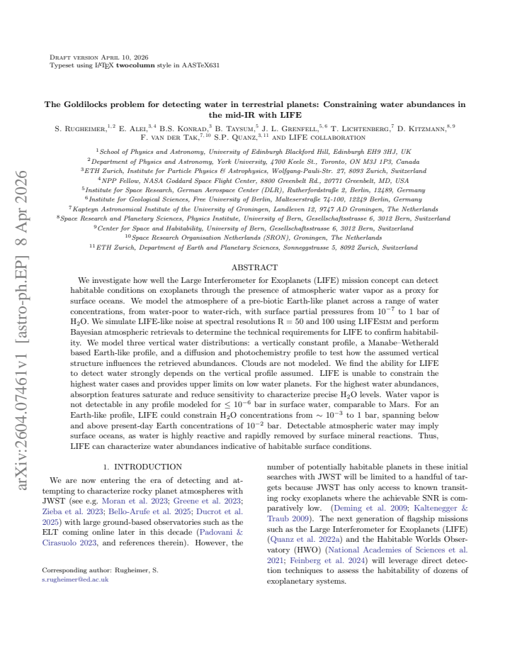 First page