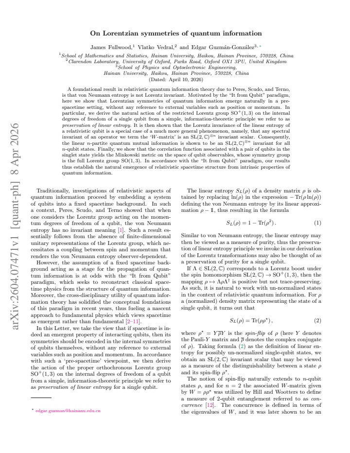 First page
