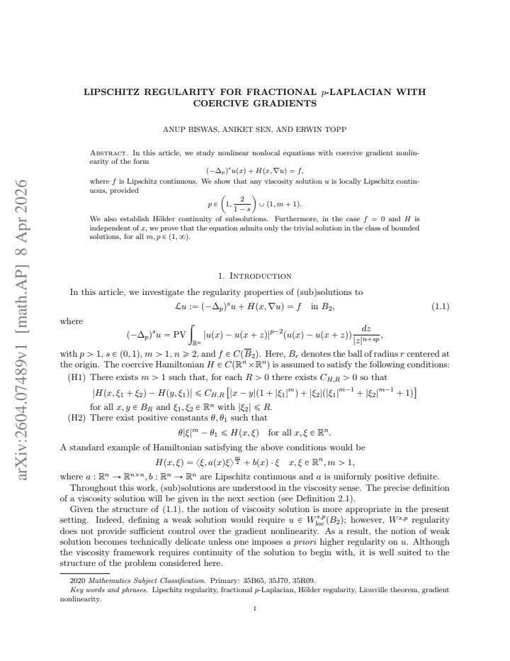 First page