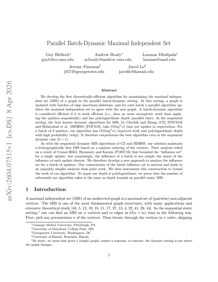 First page