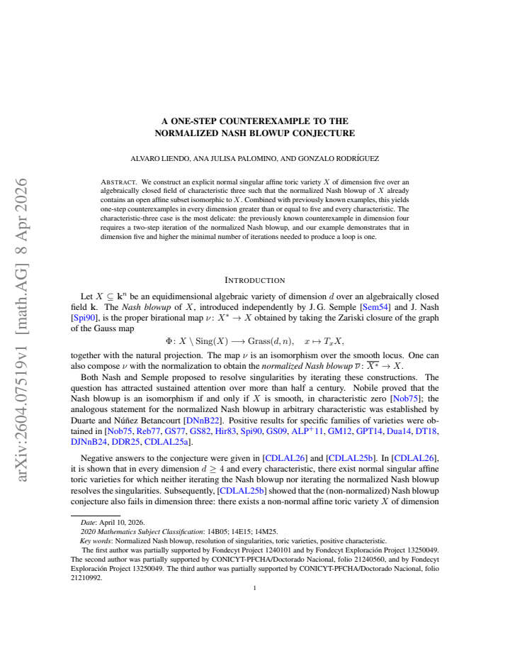 First page