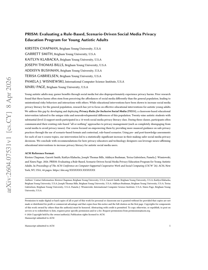 First page