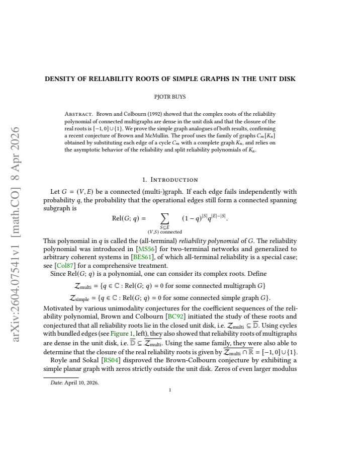 First page