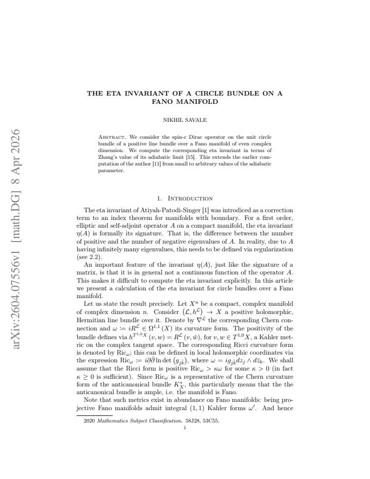 First page