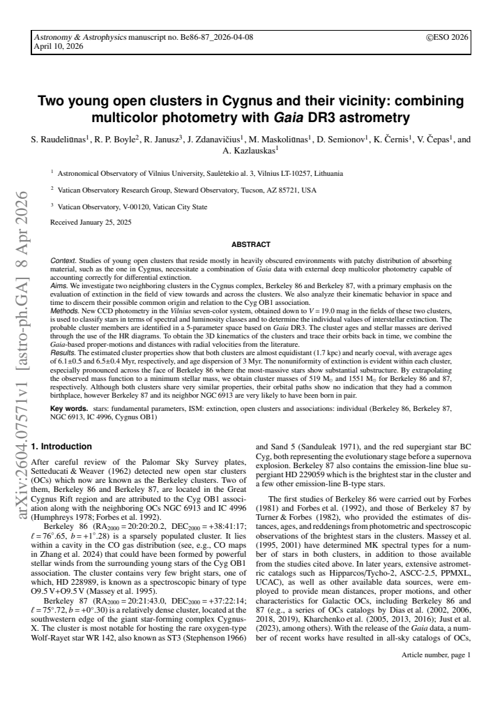 First page