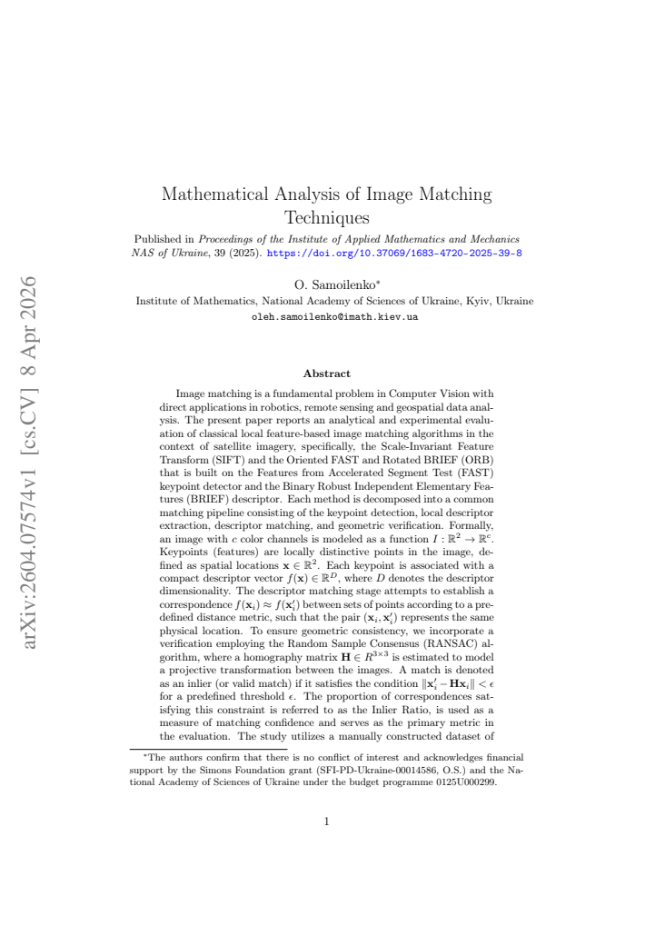 First page