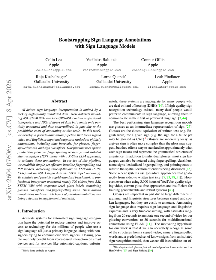 First page