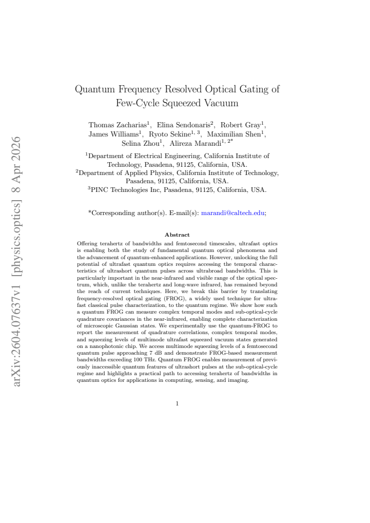 First page
