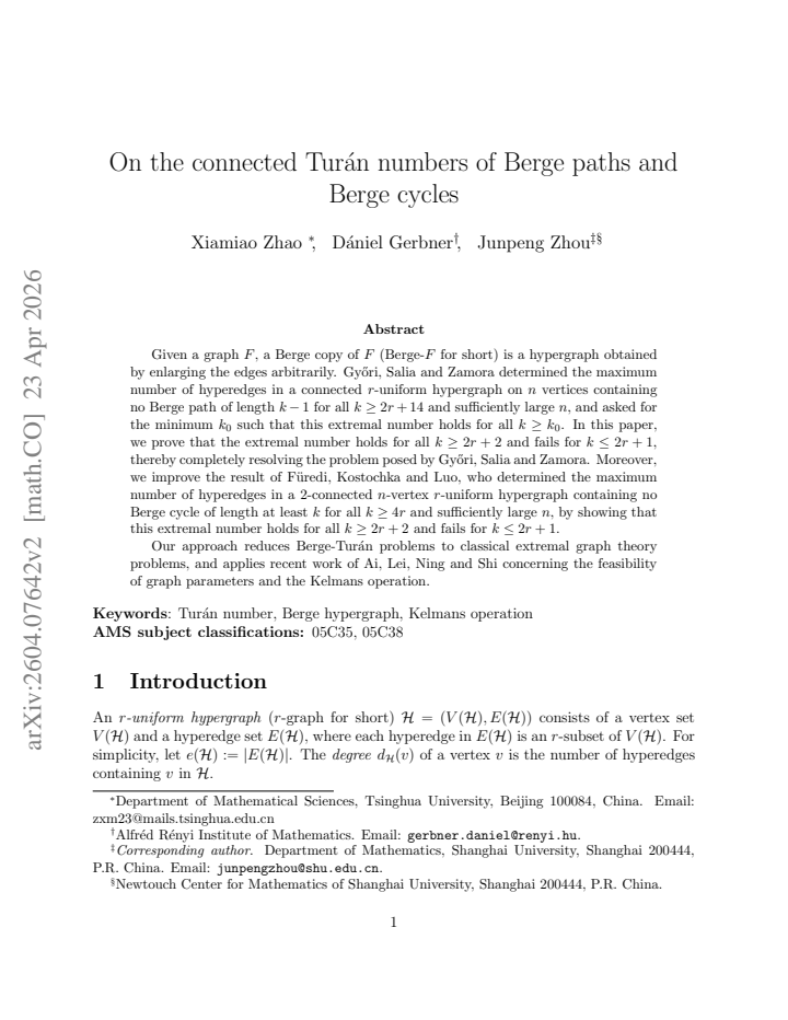 First page