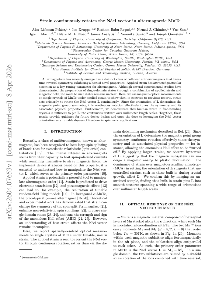 First page