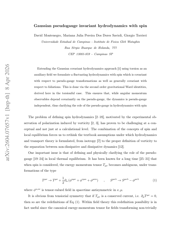 First page