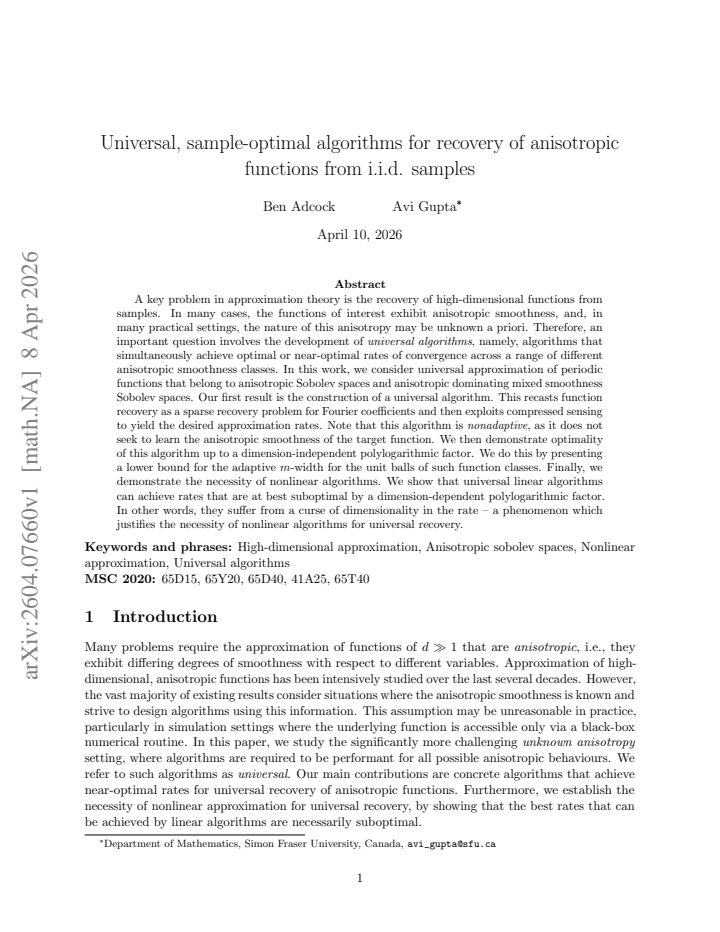 First page