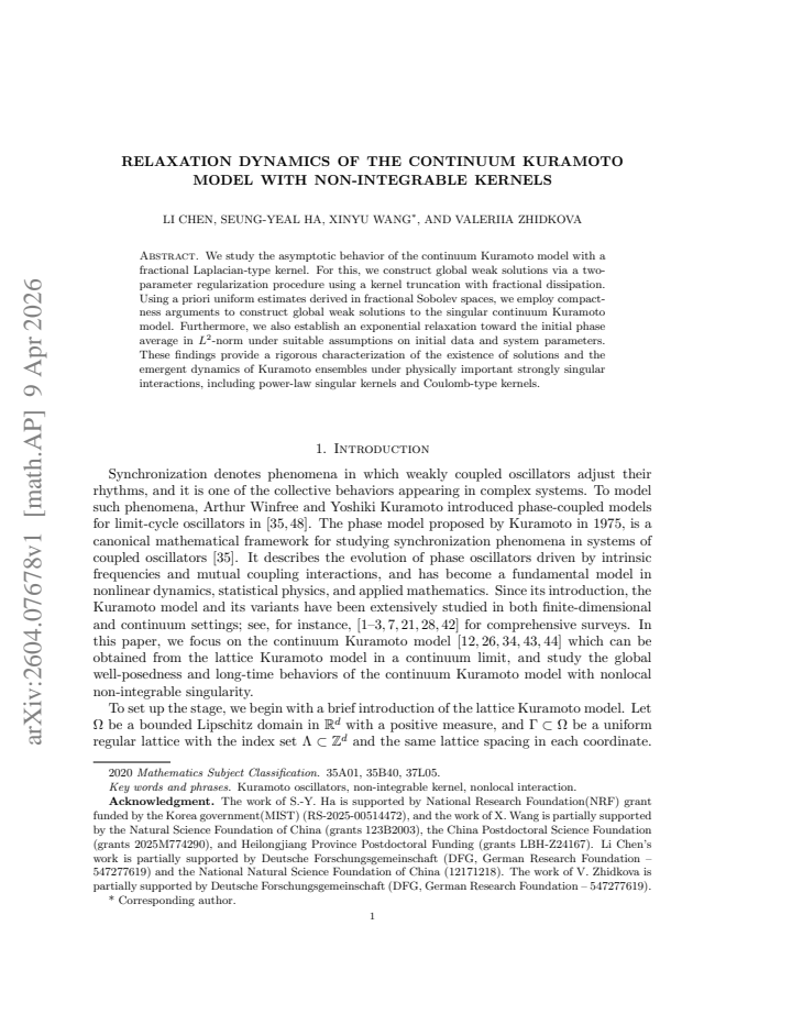 First page