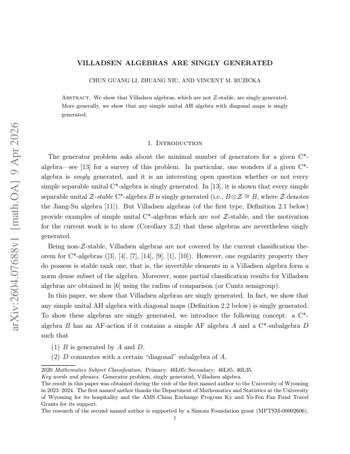First page
