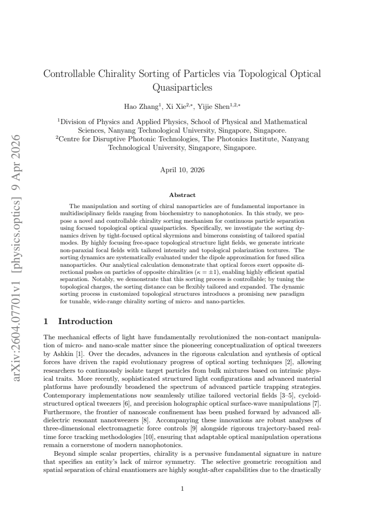 First page