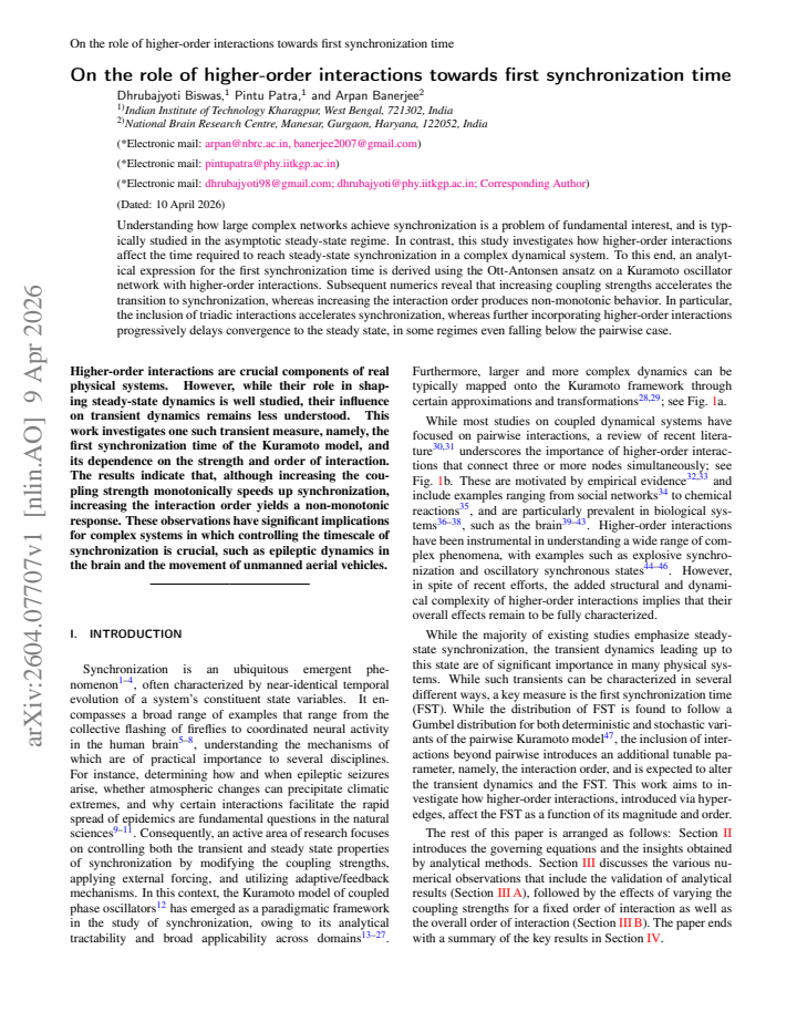 First page