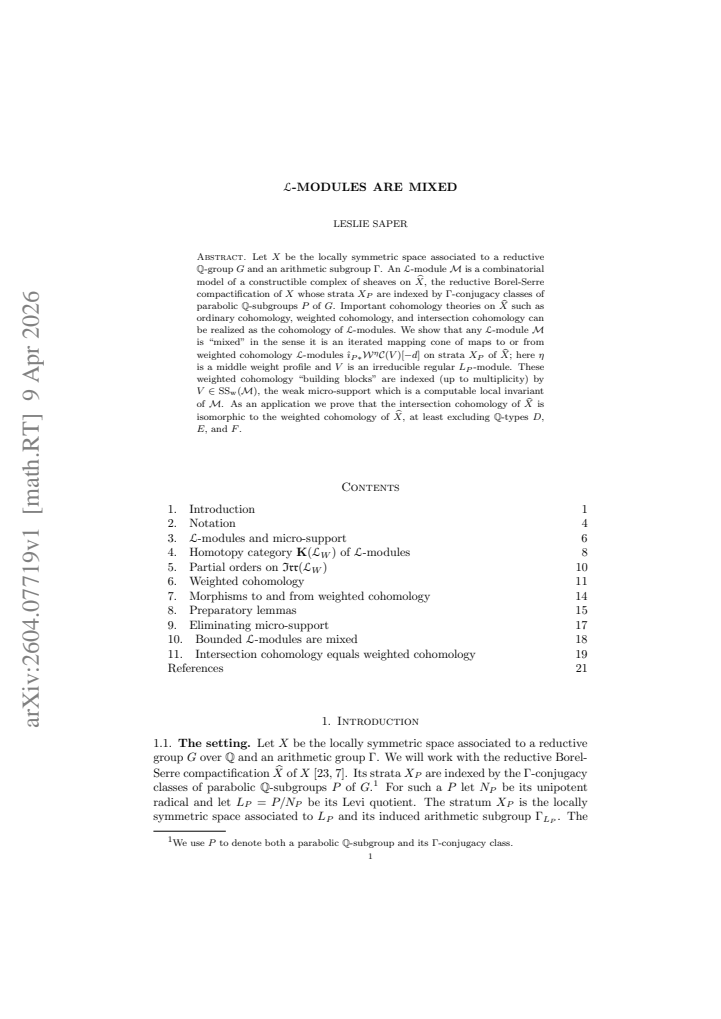 First page