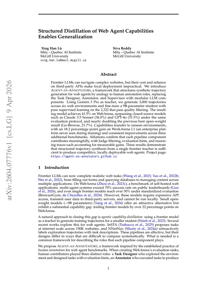 First page