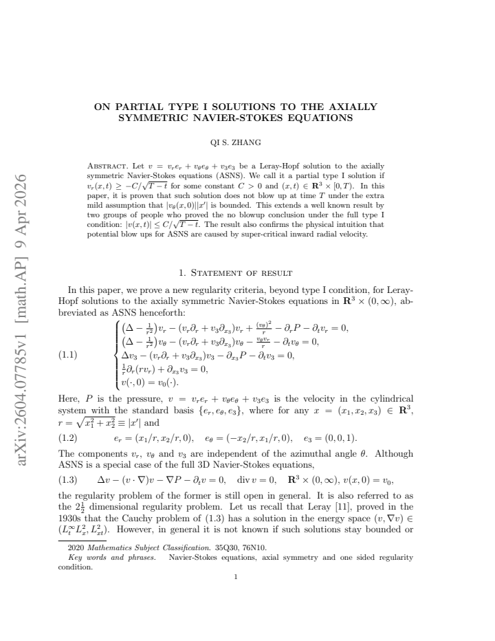 First page