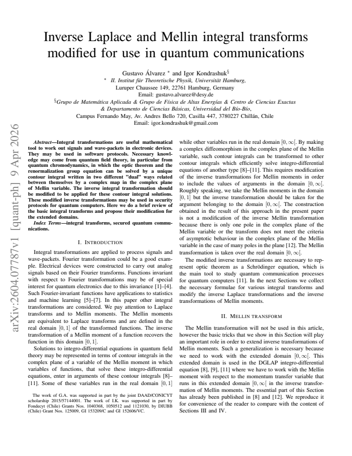 First page