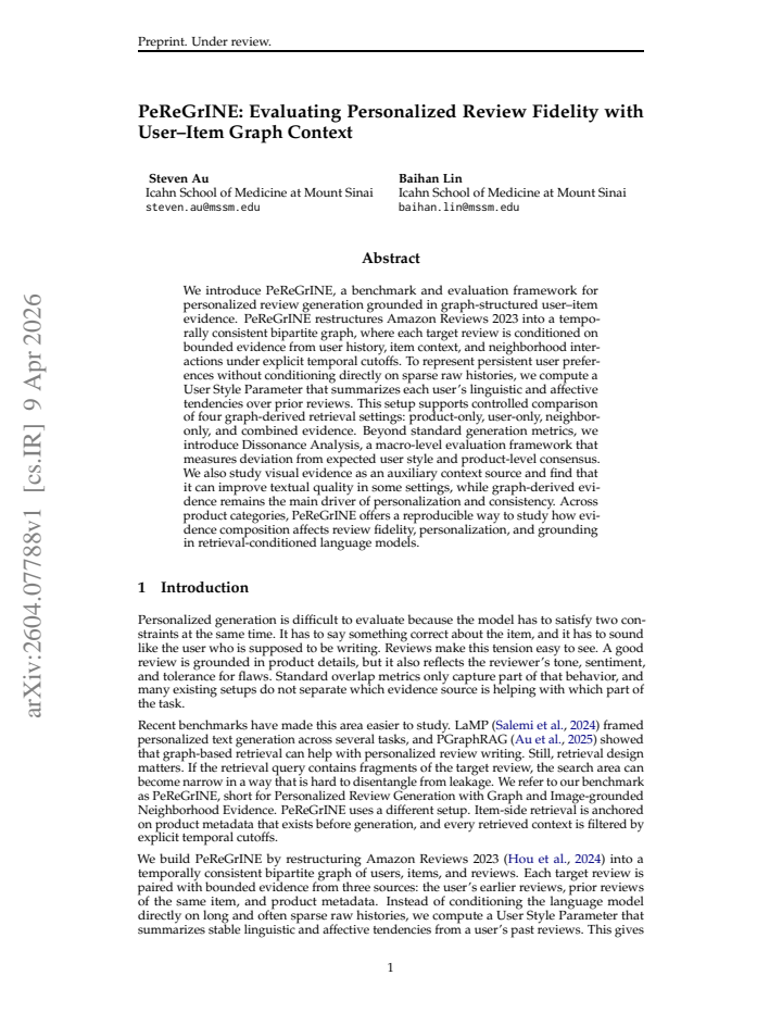 First page