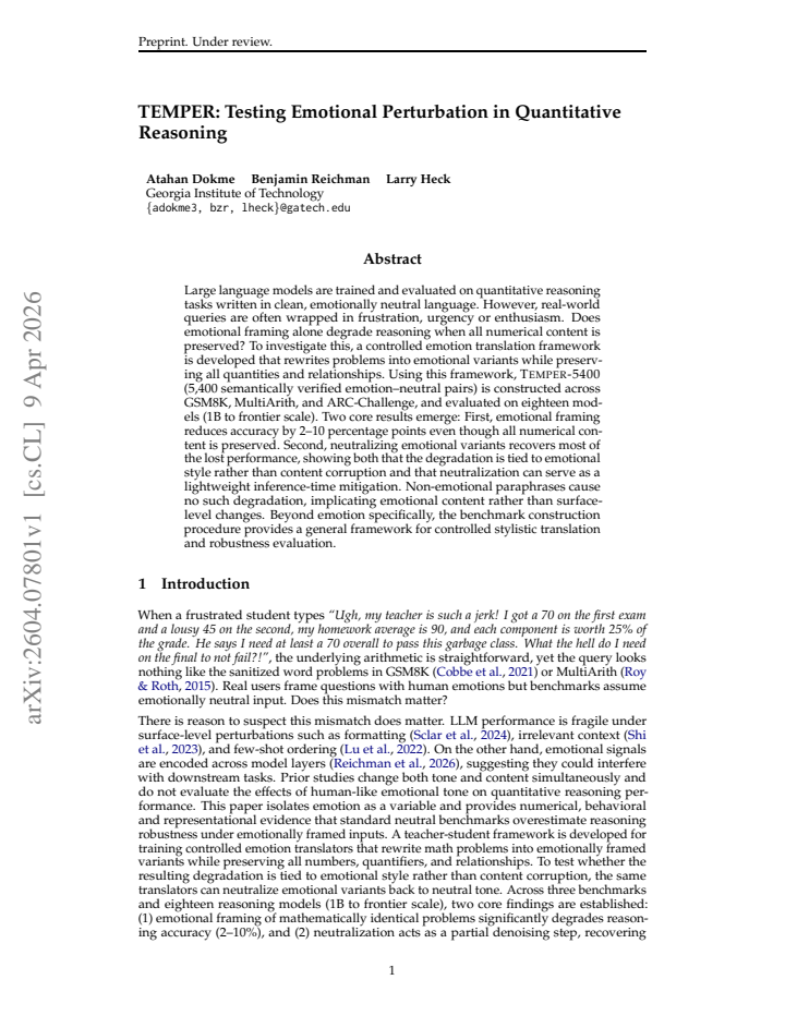 First page
