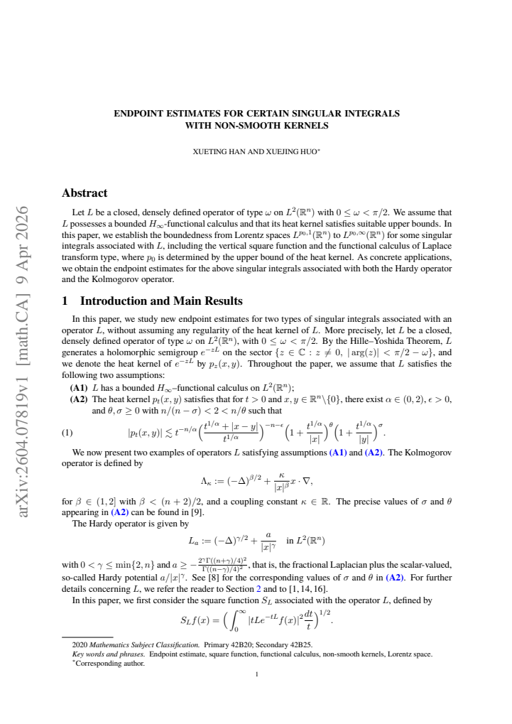 First page