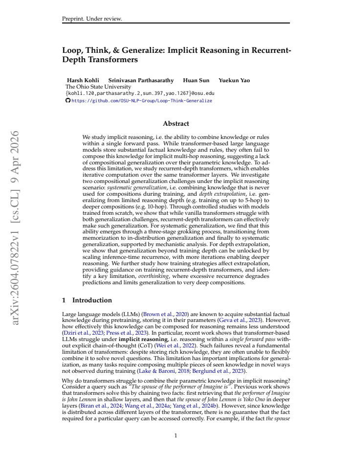 First page