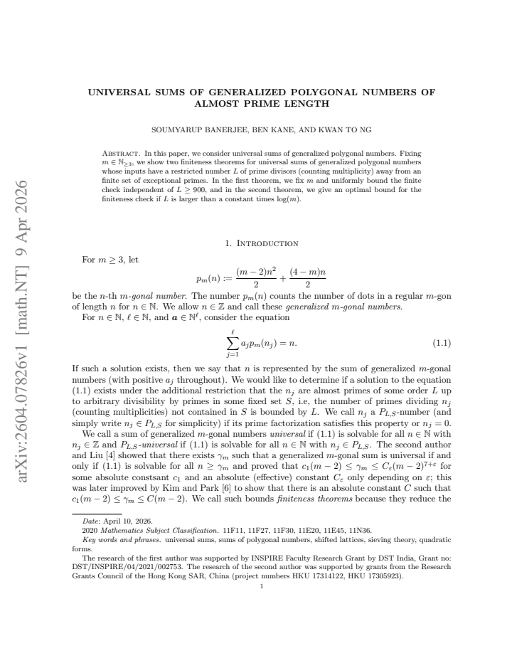 First page