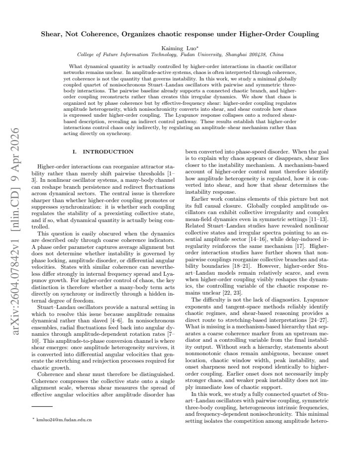 First page