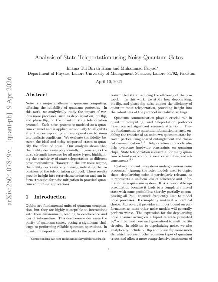 First page