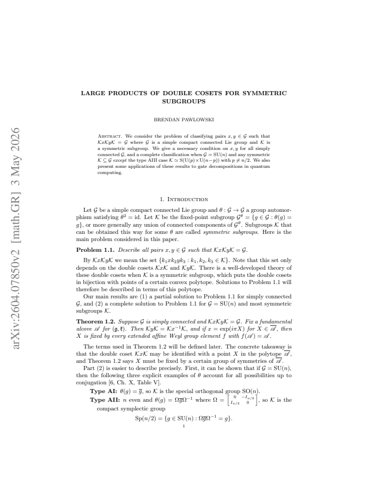 First page