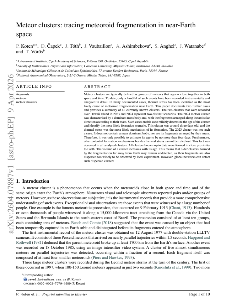 First page