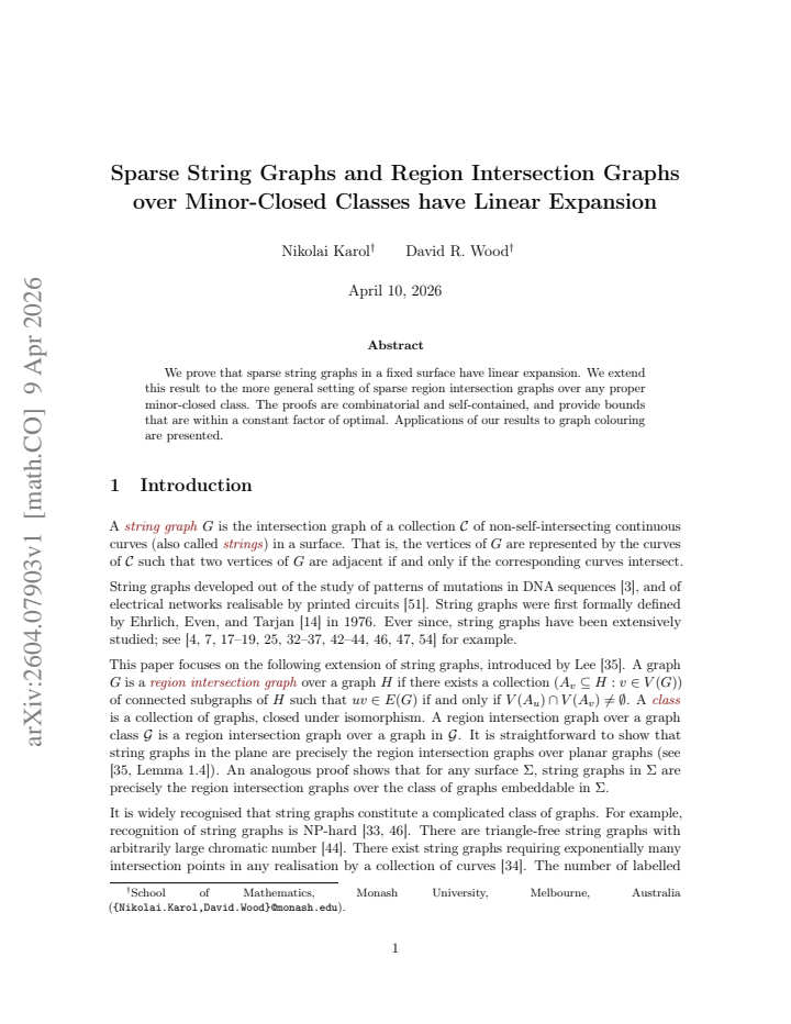 First page