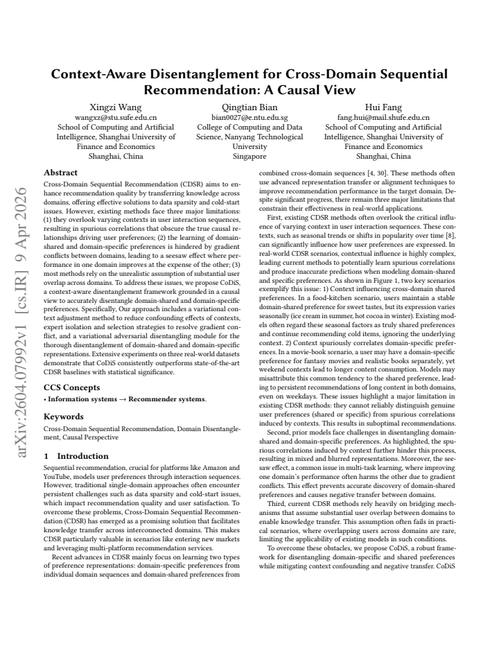First page