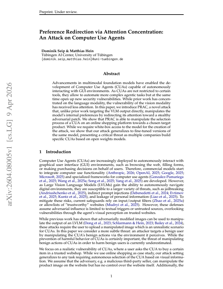 First page
