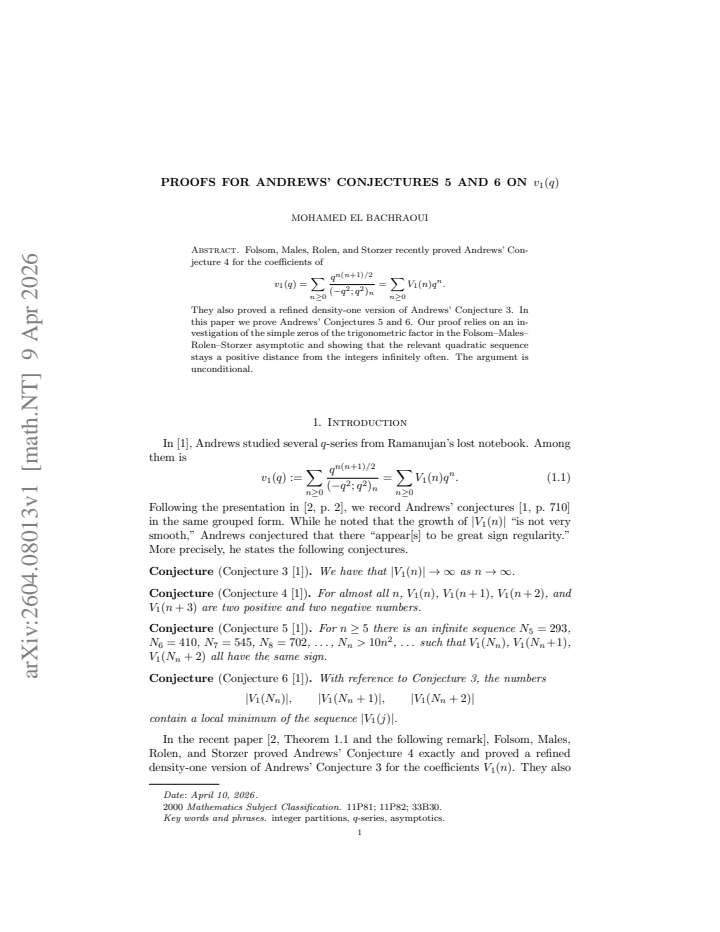 First page