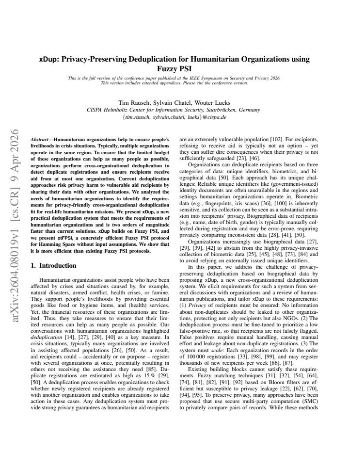 First page