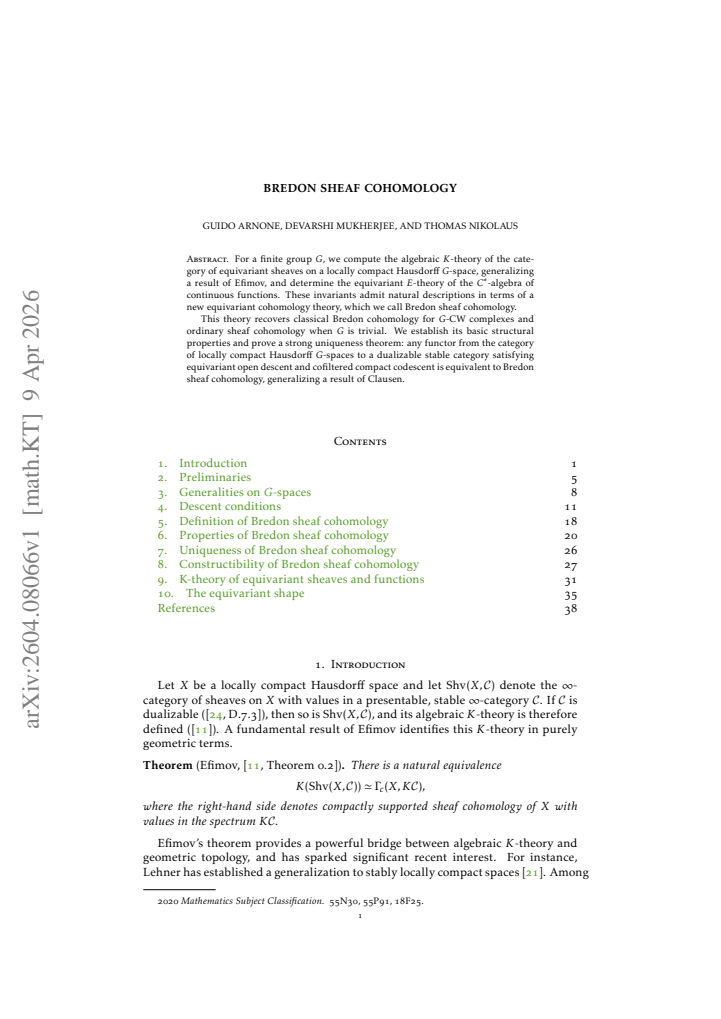 First page