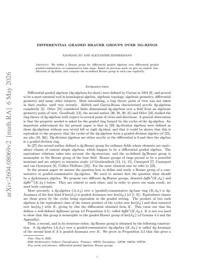 First page