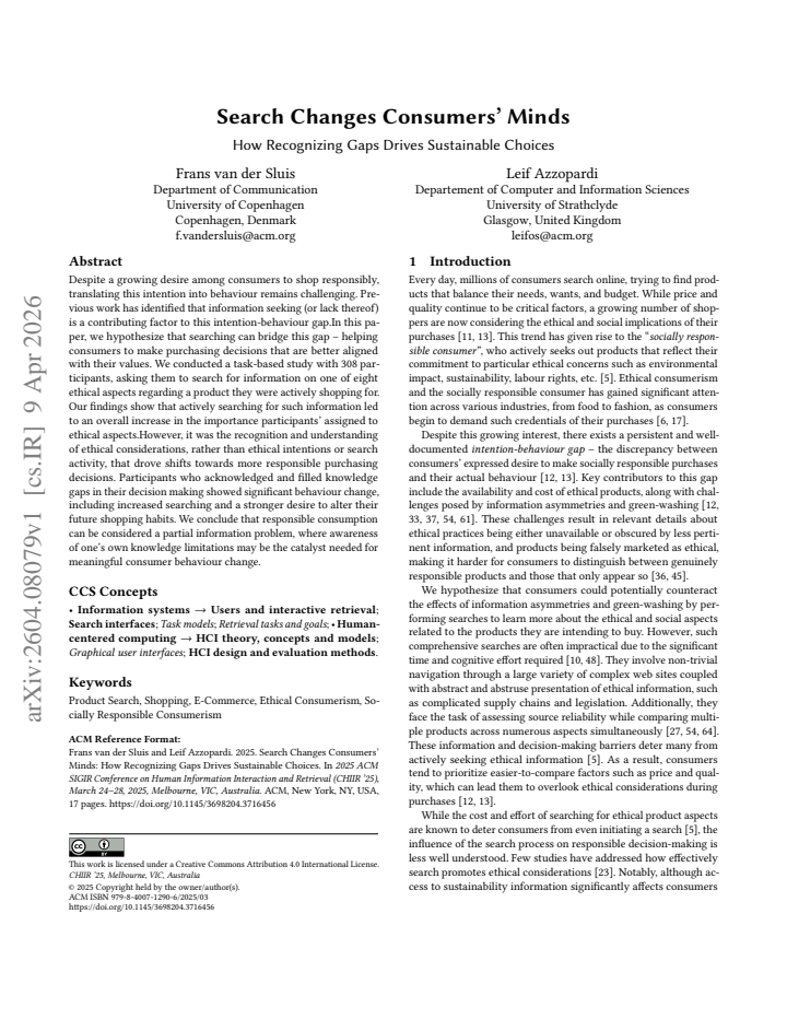 First page