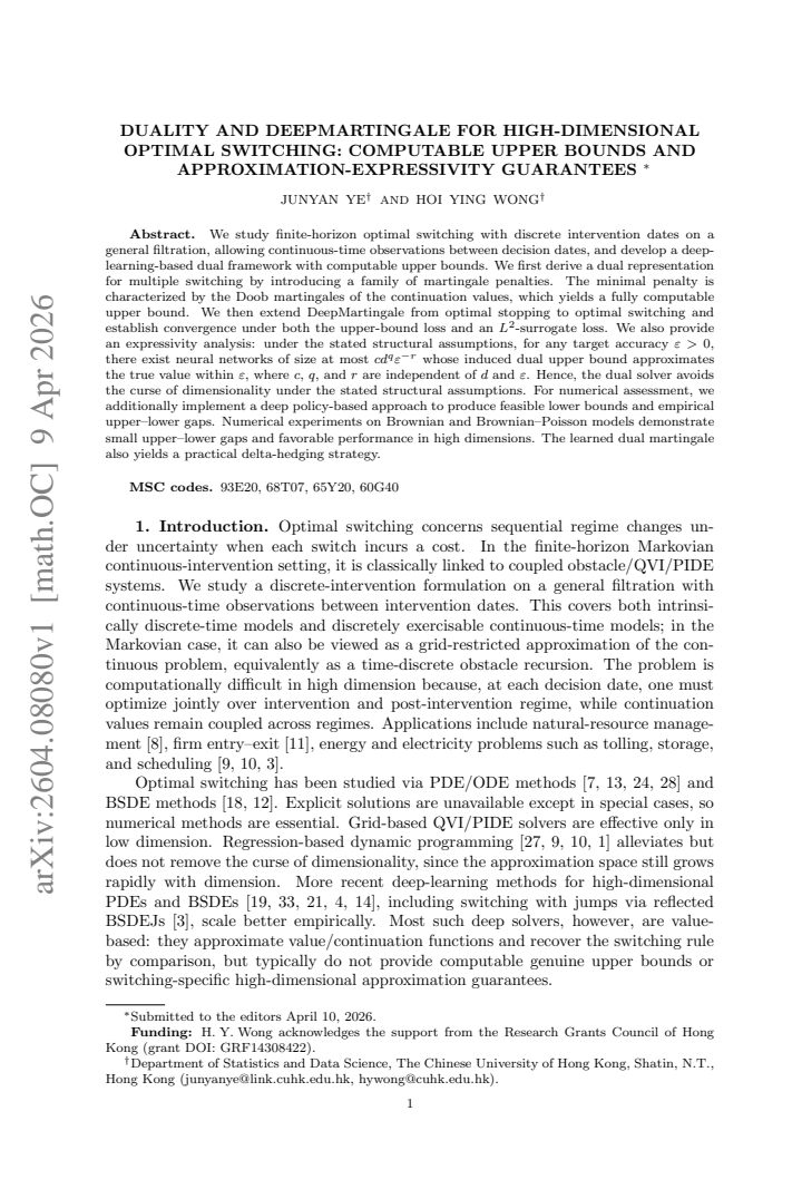 First page