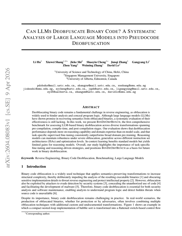 First page