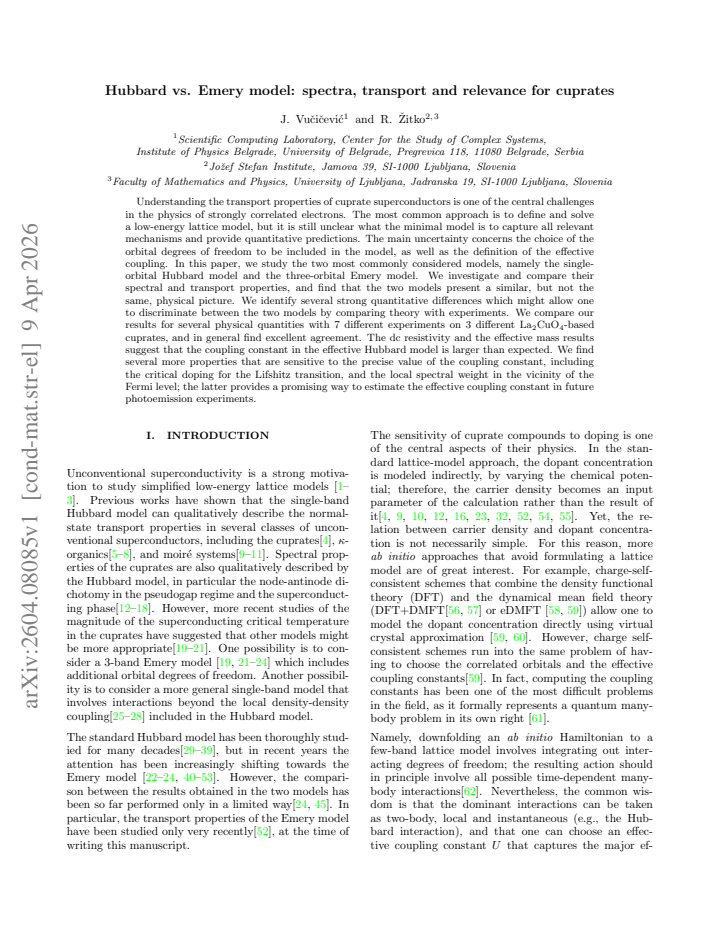 First page