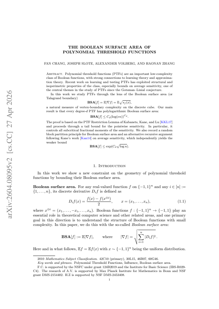 First page