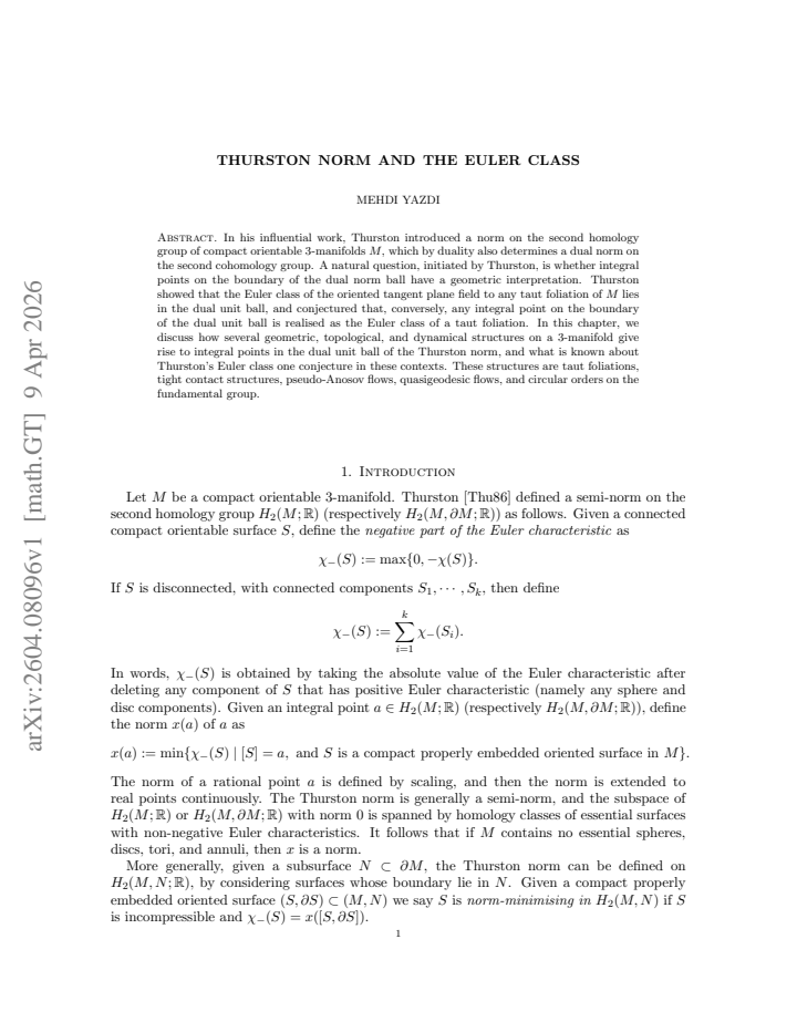First page