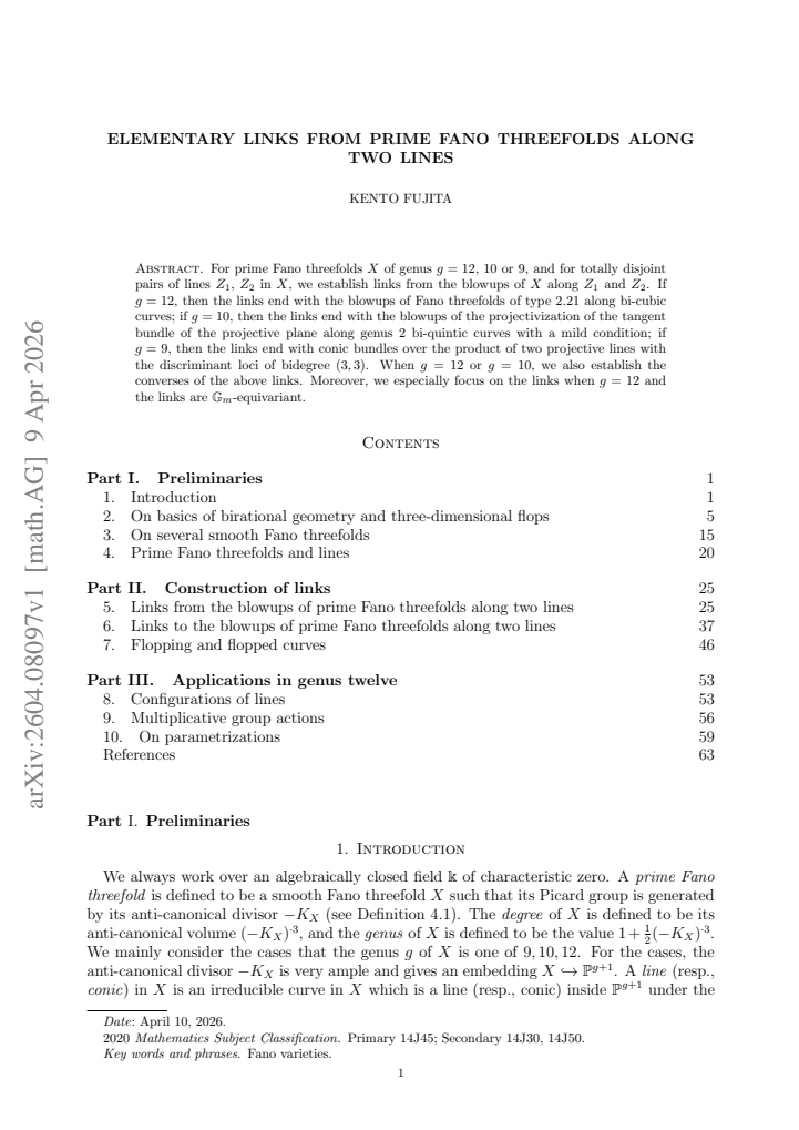 First page