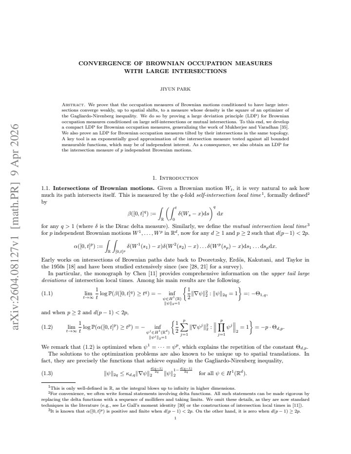 First page
