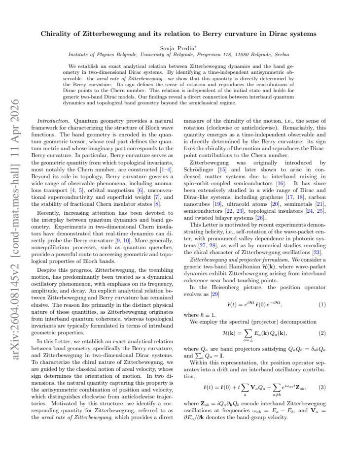 First page